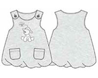 Dress - Cotton / Polyester Grey-melange velour